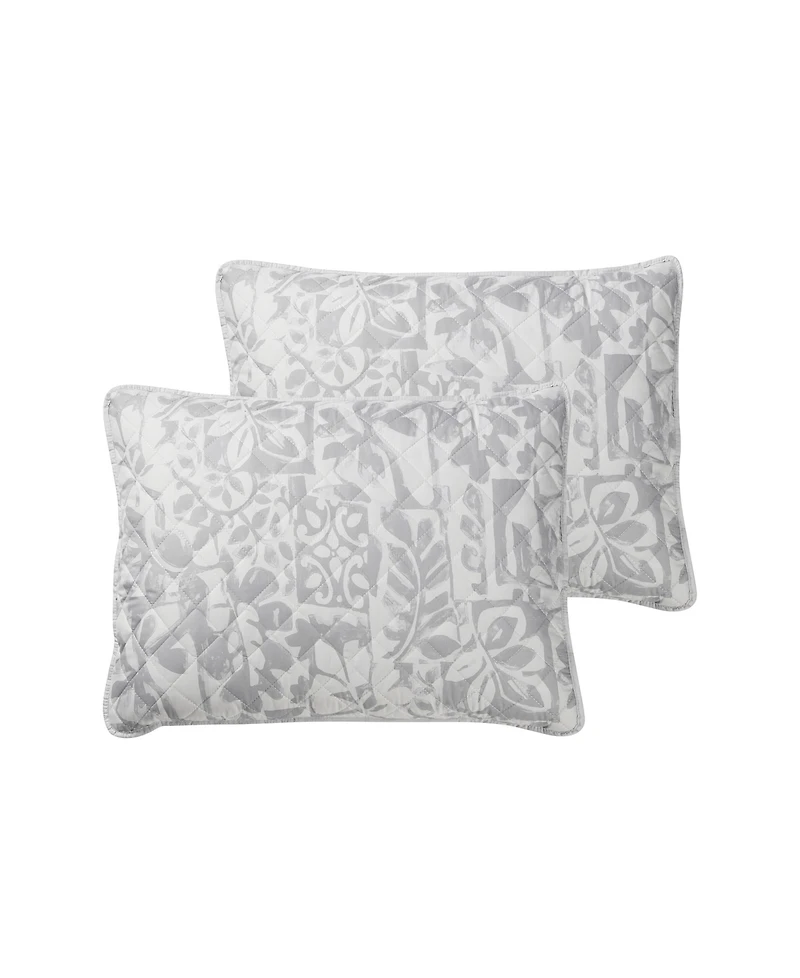 Indigo Ink Abstract 2-Pc. Quilt Set, Twin