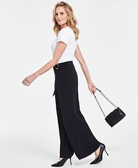 I.n.c. International Concepts Pull-On Flare-Leg Pants, Regular & Petite Sizes, Created for Macy's