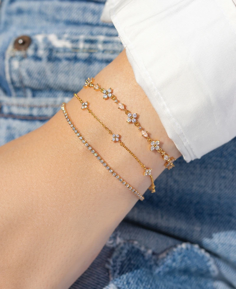 Girls Crew Crystal Endless Midnight Sparkle Bracelet