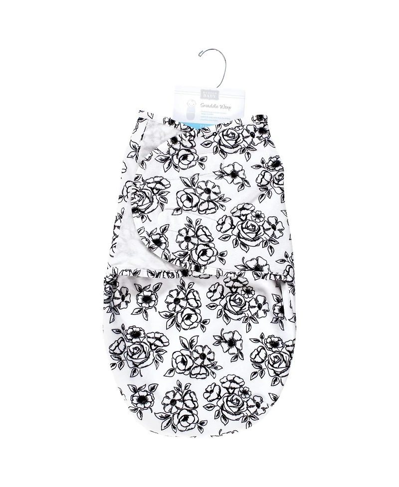 Hudson Baby Girls Plush Faux Fur Swaddle Wrap