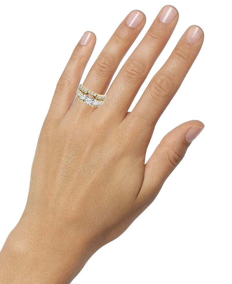 Diamond 3-Stone Ring (2 ct. t.w.) in 14k Gold