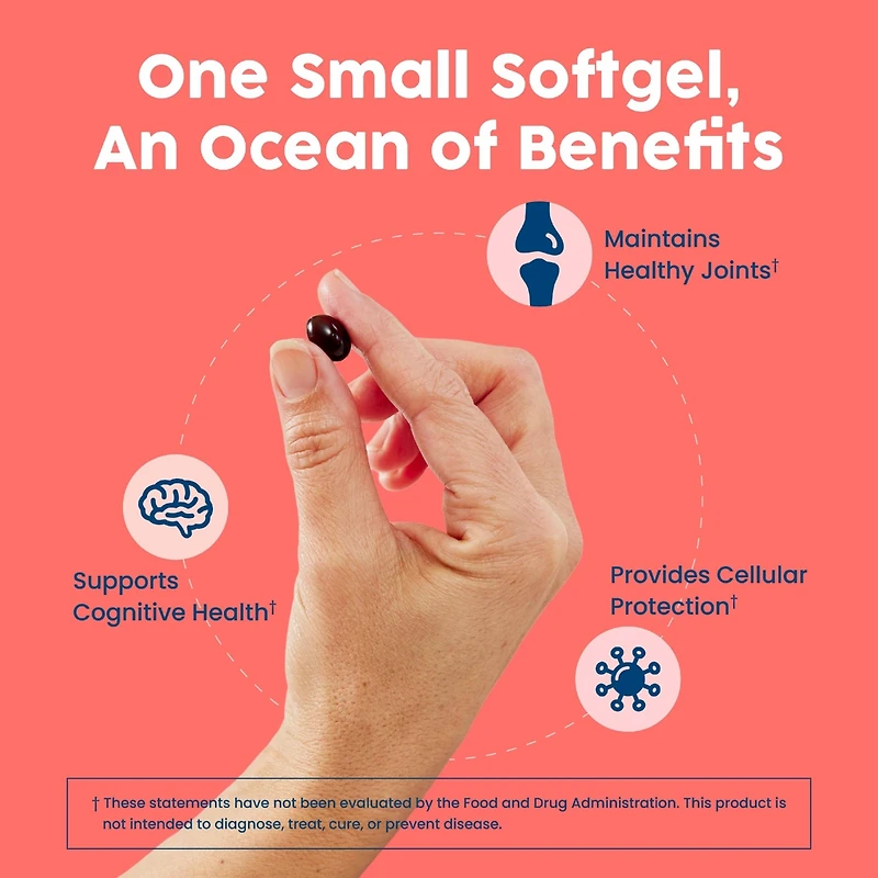 NativePath Antarctic Krill Oil - Wild-Caught Omega 3 Krill Oil 500mg Softgels with Epa, Dha and Astaxanthin - 60 ct