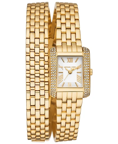 Michael Kors Women's Emery Three-Hand Gold-Tone Stainless Steel Watch 22mm