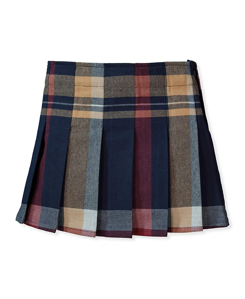 Hope & Henry Girls' Pleated Skirt with Buckle Detail, Infant