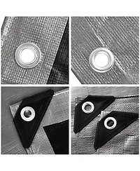 Yescom 20x24 Ft 10 Mil Poly Tarp Protective Cover Tarpaulin Uv Resistant