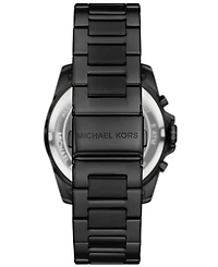 Michael Kors Men's Alek Chronograph Black Stainless Steel Watch 44mm