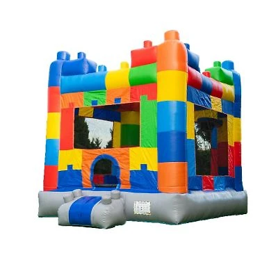 Herokiddo Block Party Bounce House Water Slide Combo Commercial Grade Wet Dry Use Kids Adults