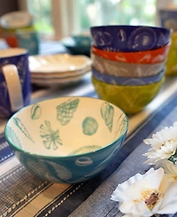Certified International Seaside Set of 6 All Purpose Bowl, 4.75" 6 Asst
