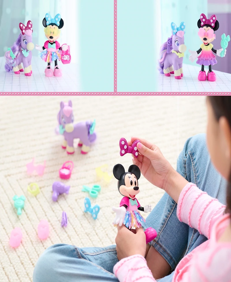 Disney Junior Minnie Mouse Groom Glam Pony Set