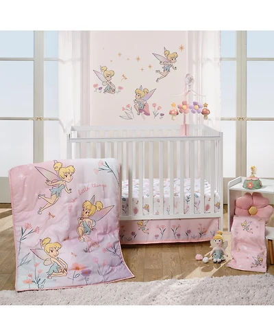 Bedtime Originals Disney Baby Tinker Bell 3-Piece Pink Fairy Baby Crib Bedding Set