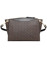 Calvin Klein Garnet Adjustable Top Zipper Crossbody