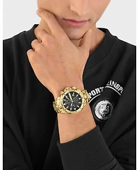 Plein Sport Men's Impact Chronograph Date Quartz Ip Yellow Gold Bracelet 46mm