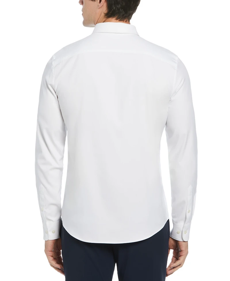 Perry Ellis Men's Slim-Fit Stretch Solid Button-Down Twill Shirt