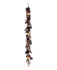 National Tree Company Chic Eek Black & Gold Garland, 6 feet
