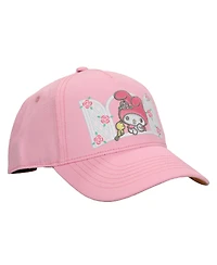 My Melody Character In Window Women's Pink Baseball Cap