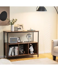 Sugift Modern Kitchen Buffet Sideboard with 3 Compartments