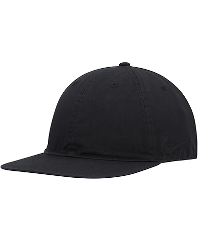 Nike Men's and Women's Black Washed Swoosh Club Adjustable Hat