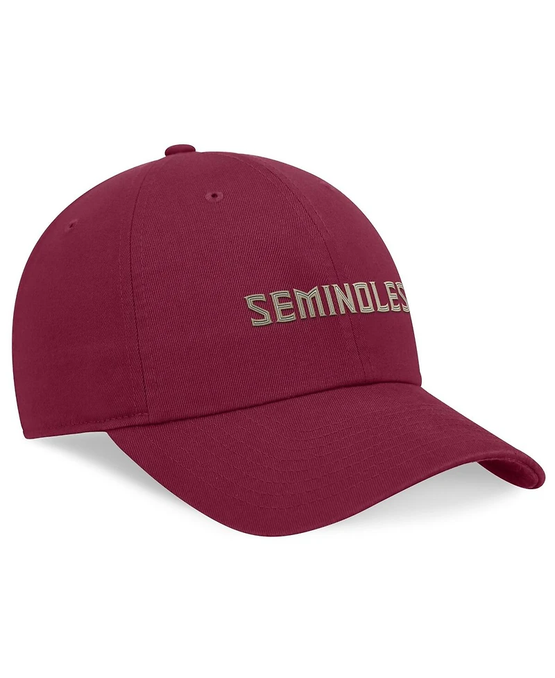 Nike Men's Garnet Florida State Seminoles 2024 On-Field Club Adjustable Hat