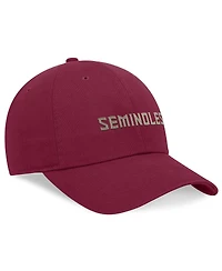 Nike Men's Garnet Florida State Seminoles 2024 On-Field Club Adjustable Hat