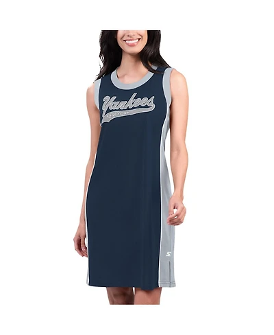 Starter Women's Navy Philadelphia Phillies Slam Dunk Tank Sneaker Dress