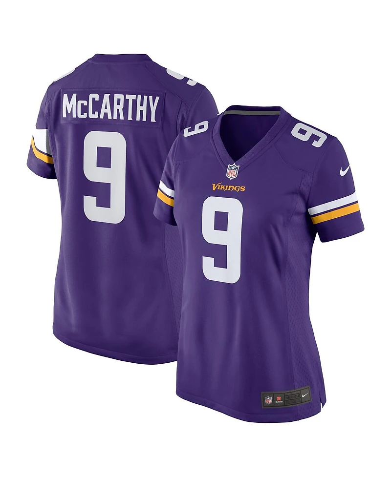 Nike Women's J.j. McCarthy Purple Minnesota Vikings 2024 Nfl Draft First Round Pick Player Game Jersey