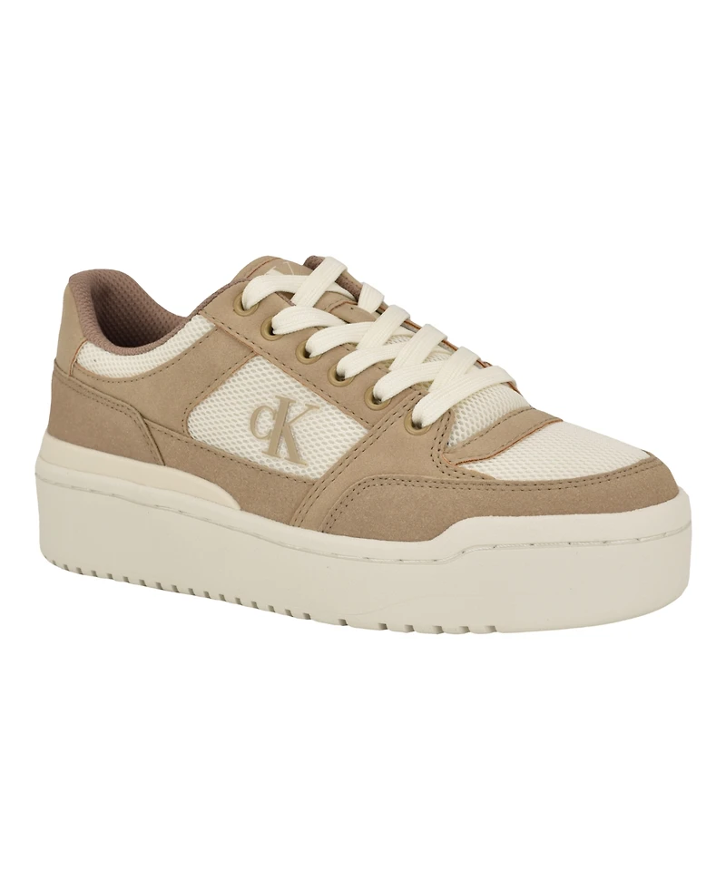 Calvin Klein Women's Alondra Casual Lace-Up Sneakers