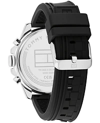 Tommy Hilfiger Men's Quartz Black Silicone Watch 46mm