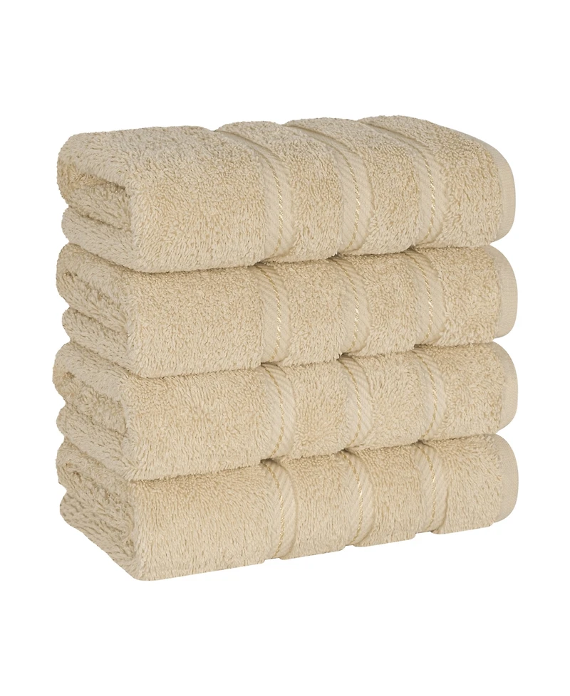 American Soft Linen Edison Luxury 100% Turkish Cotton 4-Piece Hand Towel Set
