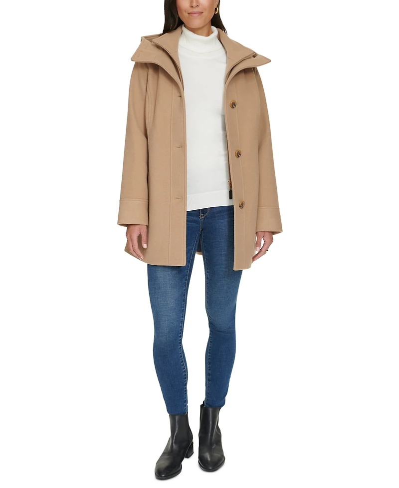 Tommy Hilfiger Women's Hooded Button-Front Coat, Created for Macy's