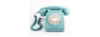 Gpo Retro GPO746RBL 746 Desktop Rotary Dial Telephone - Blue