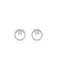 Swarovski Round Cut, White, Constella Stud Earrings