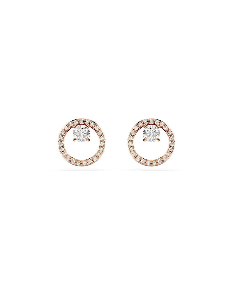 Swarovski Round Cut, White, Constella Stud Earrings