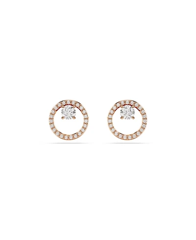 Swarovski Round Cut, White, Constella Stud Earrings