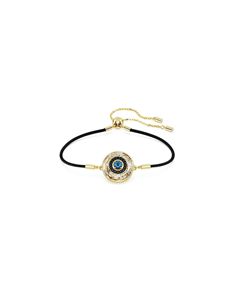 Swarovski Evil Eye, Multicolored, Gold-Tone Plated Symbolica Bracelet