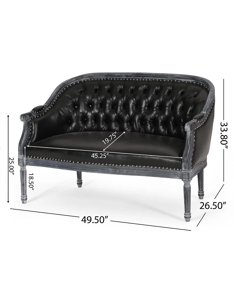 Streamdale Furniture Luxurious Tufted Loveseat French Country Charm with Unmatched Comfort