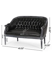 Streamdale Furniture Luxurious Tufted Loveseat French Country Charm with Unmatched Comfort