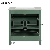 Streamdale Elegant 30-inch Modern Bathroom Vanity with Ample Storage