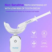 MySmile Deluxe 10 Min Teeth Whitening Kit with 28 Led Light, 35% Carbamide Peroxide Teeth Whitening Gel, Helps Remove Years of Stains from Coffee, Sod