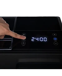 Luma Comfort Luma Nugget Countertop Ice Maker, 44 lbs in 24 hours, Black Stainless Steel Ice Machine, Perfect for Home Bar, Kitchen Countertop, Rv, Ho