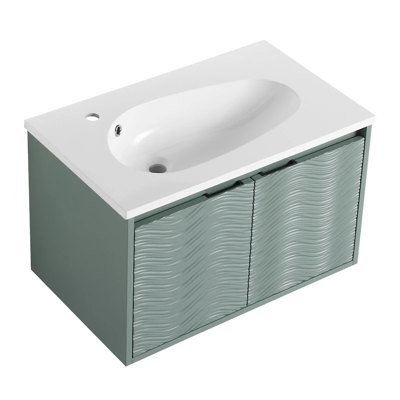 Streamdale 30" Wall-Mount Vanity with Soft-Close Doors