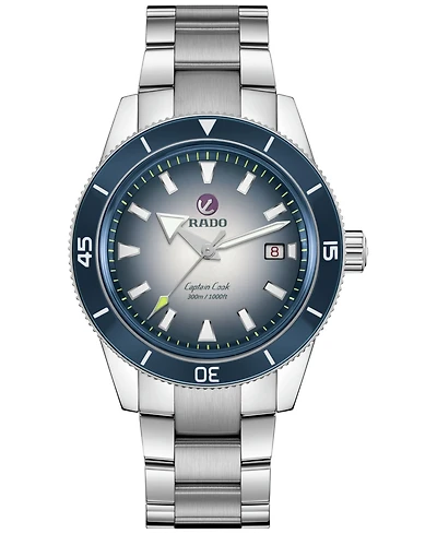 Rado Men's Swiss Automatic Captain Cook Stainless Steel Bracelet Watch 42mm