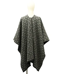 Michael Kors Mk Plaid Reversible Ruana