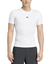 adidas Men's Fitted Crewneck Tech-Fit Compression T-Shirt
