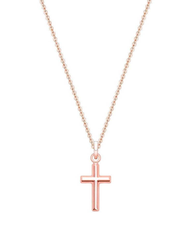 Tiny Blessings Kids Children's 14K Gold Everlasting Faith Cross 12-14" Necklace