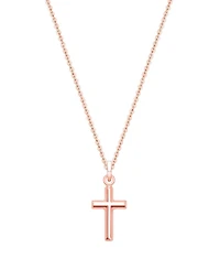 Tiny Blessings Kids Children's 14K Gold Everlasting Faith Cross 12-14" Necklace