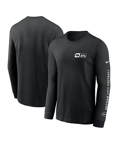 Nike Men's Black New York Jets All Out Long Sleeve T-Shirt