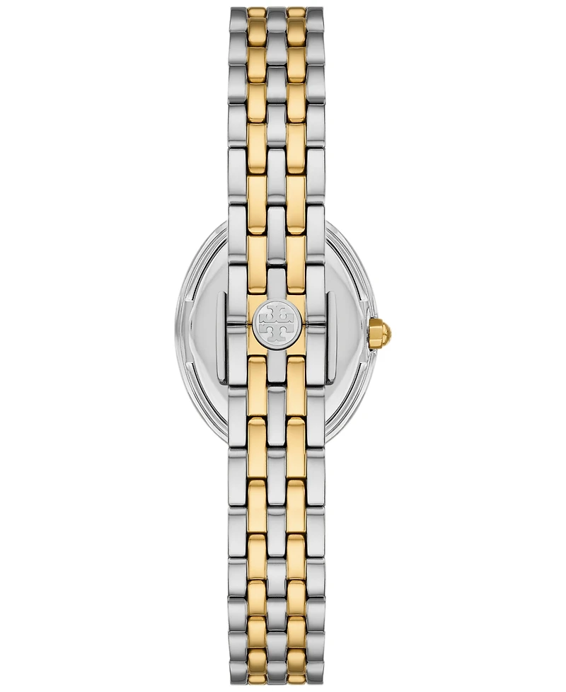 Tory Burch Women's The Oval Two-Tone Stainless Steel Bracelet Watch 22mm