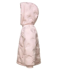 Rokka&Rolla Baby Girls Fleece Lined Heart Puffer Jacket 6-24M