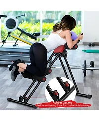 Ab Machine with Lcd Monitor Adjustable Abdominal Trainer Cruncher
