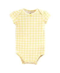 Hudson Baby Girls Essential 5-Piece Cotton Bodysuit Set